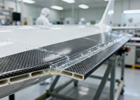 3M aerospace adhesive bonding on composite aircraft panel