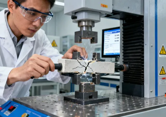 Structural adhesive bond lap shear testing in laboratory